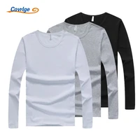 covrlge 3 pieceslot men t shirt long sleeves undershirt male solid cotton mens tee spring brand clothing tee shirt homme mtl073