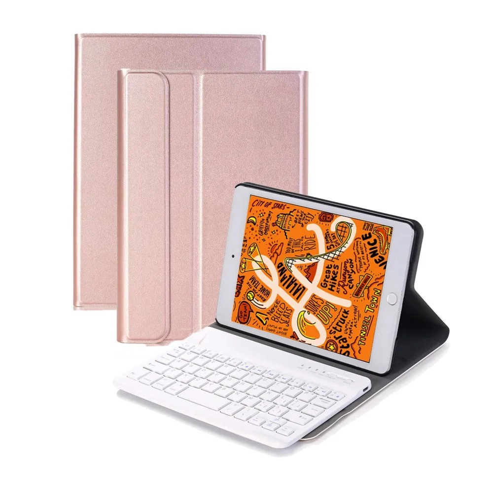 Съемный беспроводной Bluetooth для iPad mini 5 2019 2 в 1 русская/Иврит Клавиатура + тонкий