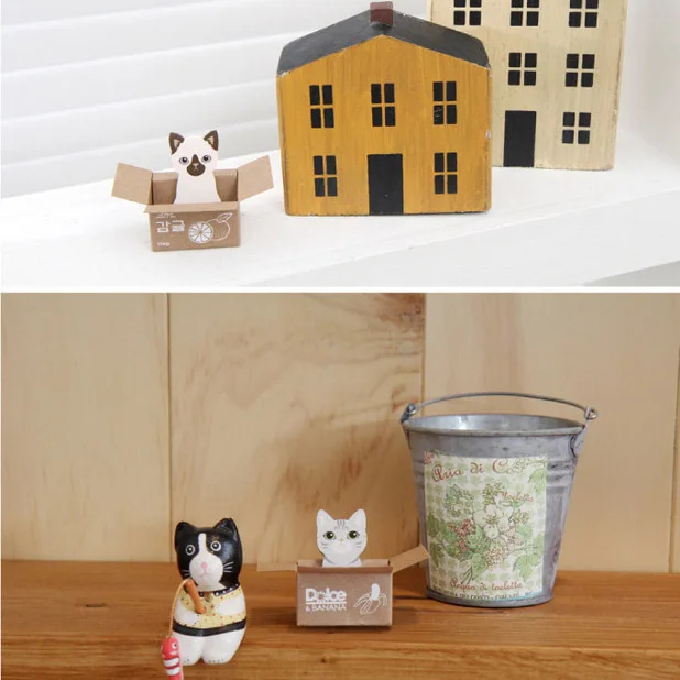 Funny Kitty House It Sticker Post Bookmark Mark Tab Memo Sticky Notes Color Random B1420 AMY | Канцтовары для офиса и дома