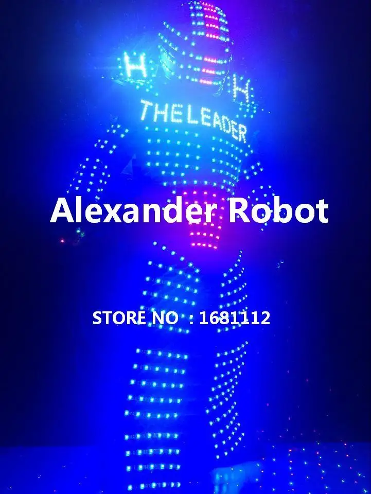 LED Costume /LED Clothing/Light suits/ LED Robot suits/ Kryoman robot/ ALexander  robot