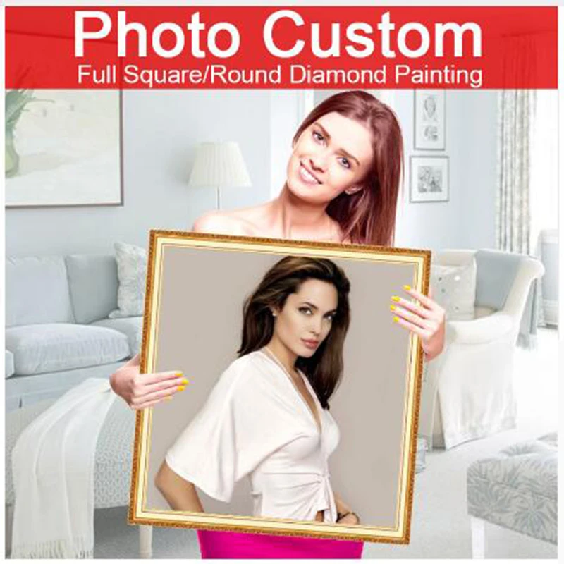 Самостоятельное фото на заказ Алмазная живопись квадрат/круглые стразы Вышивка крестом полная