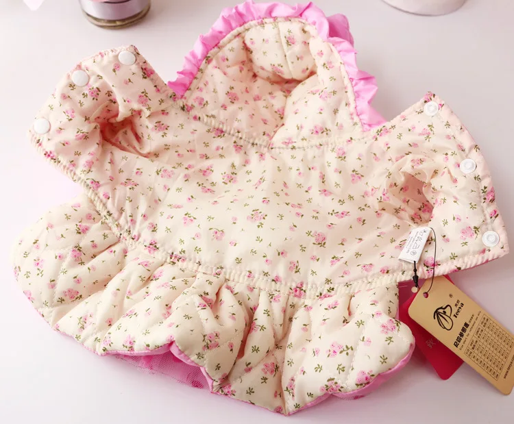 Милый розовый собака щенок роскошное платье принцессы с юбкой пачкой бантом