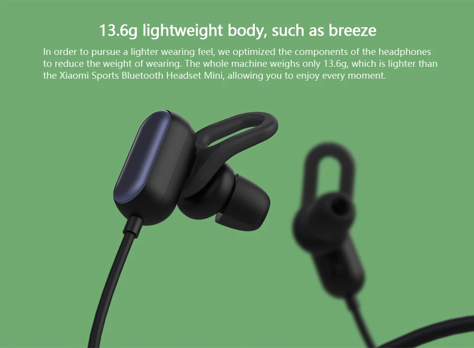 Xiaomi Sport Bluetooth 4,1 наушники Молодежная версия с микрофоном IPX4 Водонепроницаемая беспроводная гарнитура для Xiomi iPhone huawei