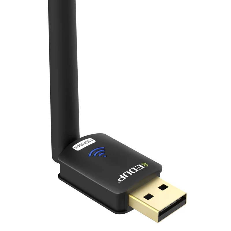 EDUP Беспроводной USB WiFi адаптер 150 Мбит 6dBi антенны приемник Wi-Fi 802.11n Ethernet сетевой