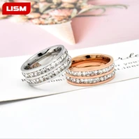 women small cz surround fashion jewelry wholesale stainless steel ring
