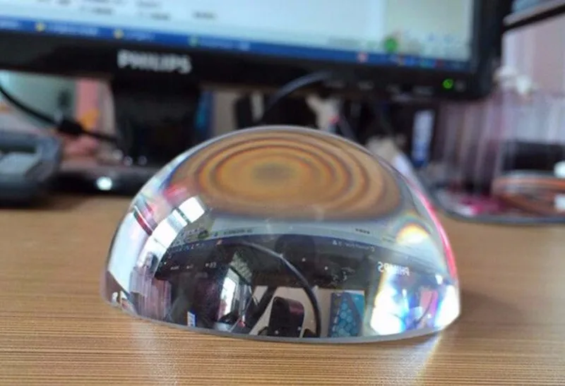 DIY 80 мм Прозрачное кварцевое стекло полушаровое пресс-папье пользовательские гравировальные кристаллы Сфера фэн-шуй модель пресс-папье ремесла - Цвет: Белоснежный