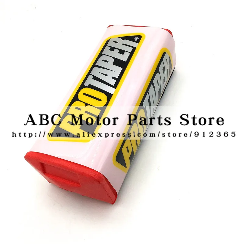 White-Rd 1-1/" квадратный руль для мотокросса PROTAPER Fat BAR MX ATV Dirt Bike руль Pad - Цвет: White-Rd