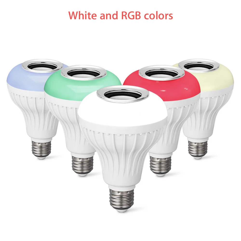 Умная лампа E27 светодиодсветильник RGB Беспроводная музыкальная светодиодная
