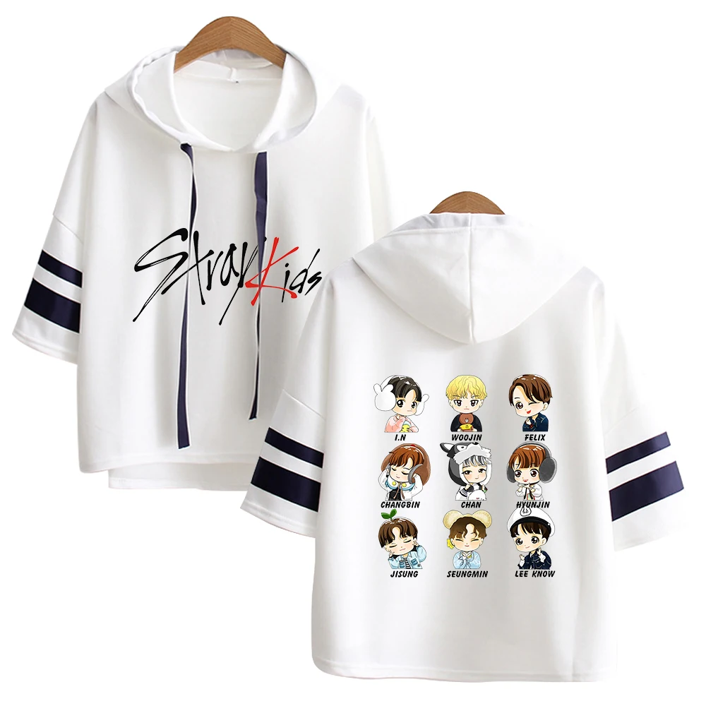 Женская толстовка в стиле хип хоп stray kids корейское летнее худи одежда Харадзюку