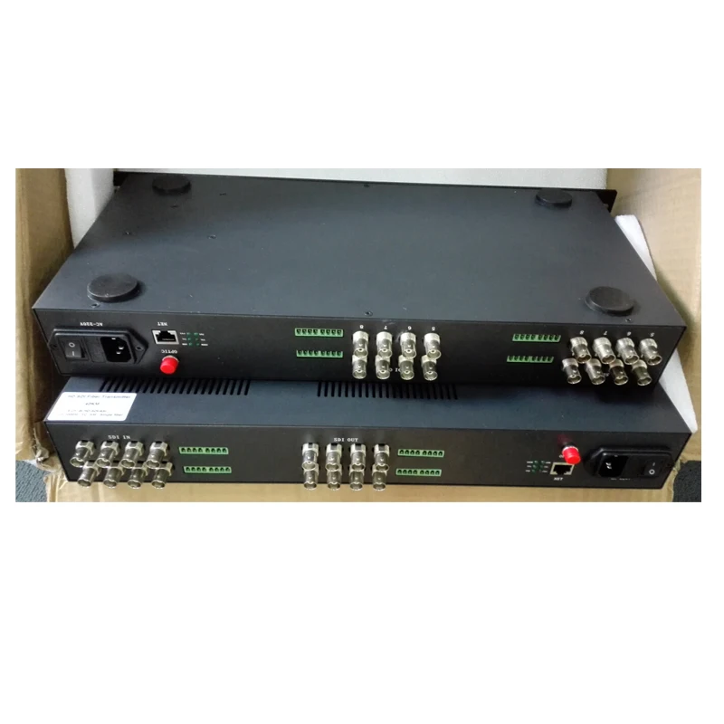 16Ch HD SDI/ASI со встроенным уровнем аудио трансляции SDI Fiber video Converter 1 485G SX SM 20KM FC 19