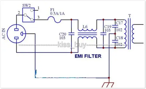 Плата фильтрации EMI 4A модуль для предварительного усилителя наушников DAC