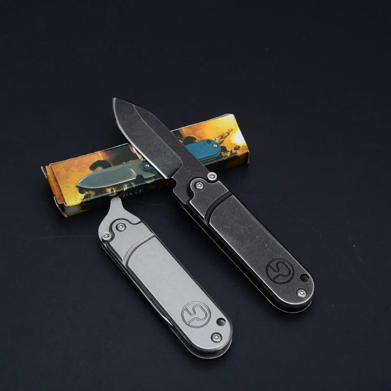 Hysenss мини Bean титановый тактический складной нож для кемпинга охоты выживания спасательный Карманный EDC Keychian инструменты
