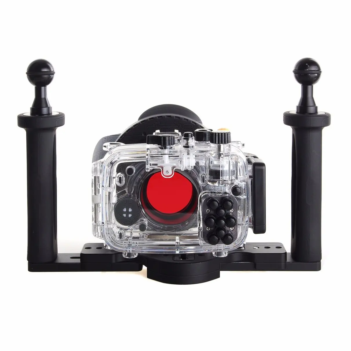 40 м/130f Водонепроницаемый подводный корпус чехол для Sony RX100 III + 67 мм красный фильтр