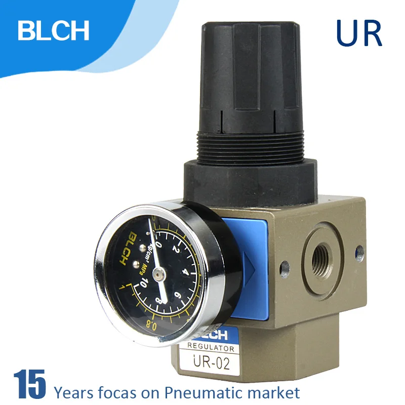 

BLCH Pneumatic air treatment unit UR 02/03/04/06/08 pressure regulating valve 1/4 3/8" Air Control Compressor pressure regulator