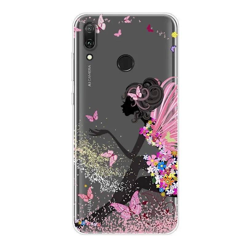 Чехол для Huawei Y6 2019 силиконовая задняя крышка чехол телефона MRD LX1 LX1F Y 6 Prime Y6Prime