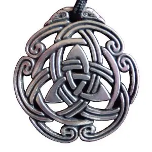 Lanseis10PCS Амулет Монета. оловянные Знак Мира Узел Ожерелье Ренессанс Ювелирных