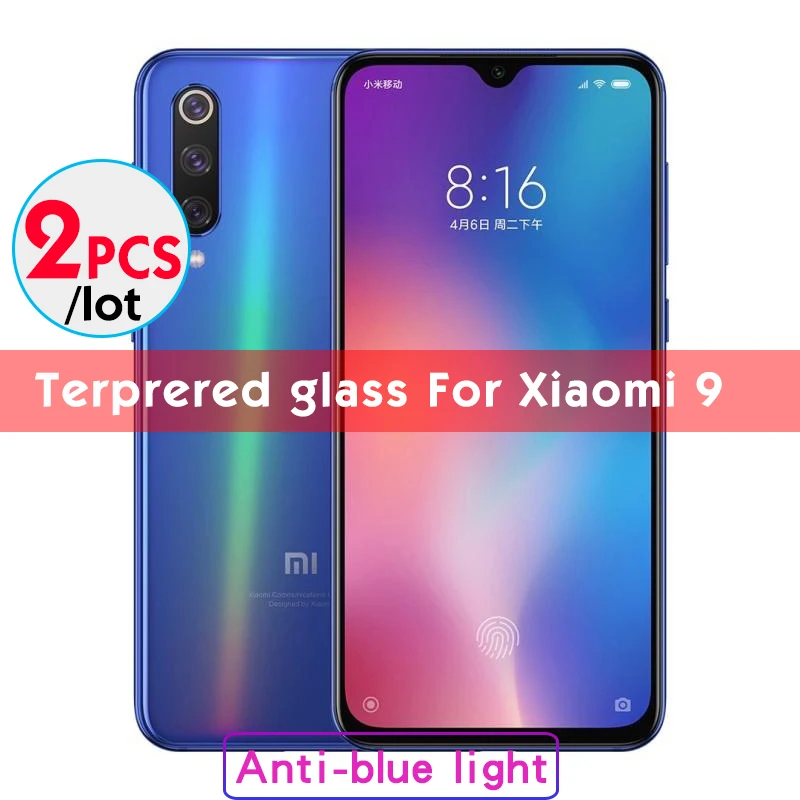 2 шт./лот закаленное Стекло для xiaomi mi на возраст 6, 8, 9, SE lite mi x max 2 3 Экран протектор для xiaomi 8 lite mi 9 A2 lite с защитой от УФ-излучения - Цвет: for xiaomi 9