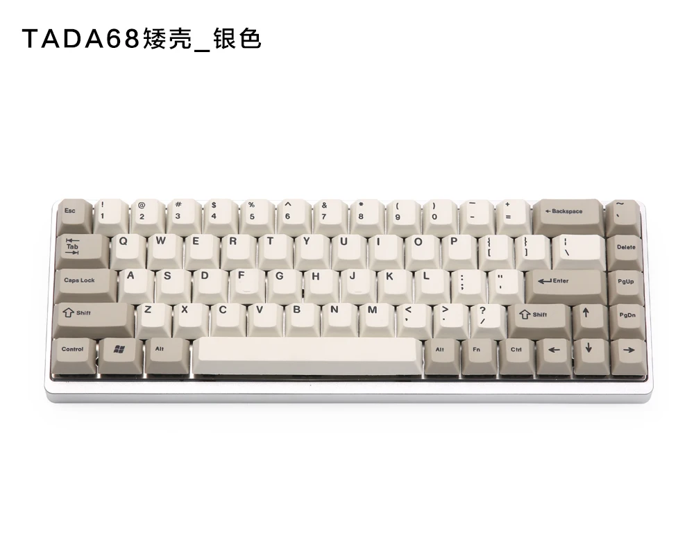 KBDfans Tada68 Алюминиевый Чехол tada68 низкопрофильный Чехол черный серый серебристый цвет
