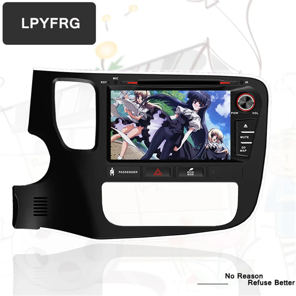 Магнитола для Mitsubishi Outlander 2014 17 8 &quot android 10 ядер GPS DVD плеер навигационная система