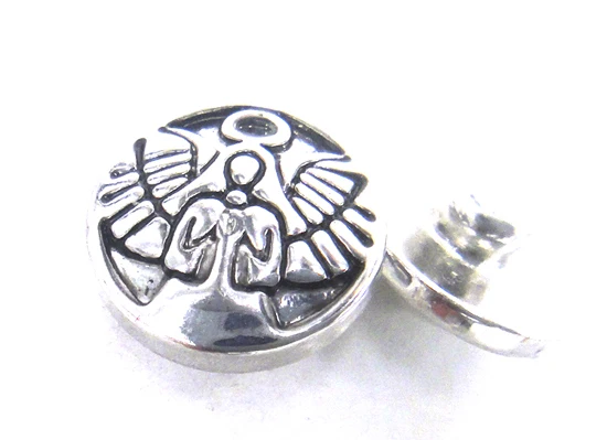 

Free shipping Mini 1.2cm alloy angel charm DIY snap button metal charms