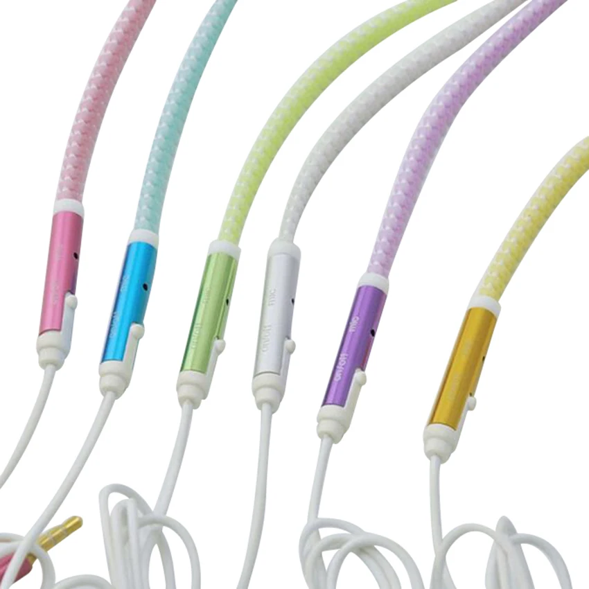 Zerosky светящиеся металлические наушники на молнии в темноте для Iphone Samsung Xiaomi MP3 с