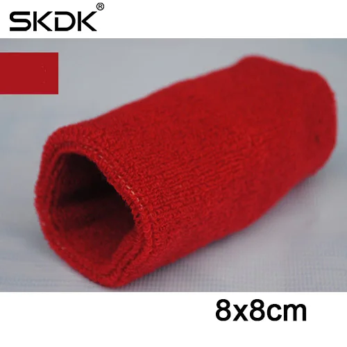 Red-Wrist SKDK эластичная полиэфирная хлопковая повязка на голову для йоги, бега, фитнеса, повязка от пота на голову, повязки на голову, повязка на голову, Спортивная безопасность - Цвет: Red-Wrist