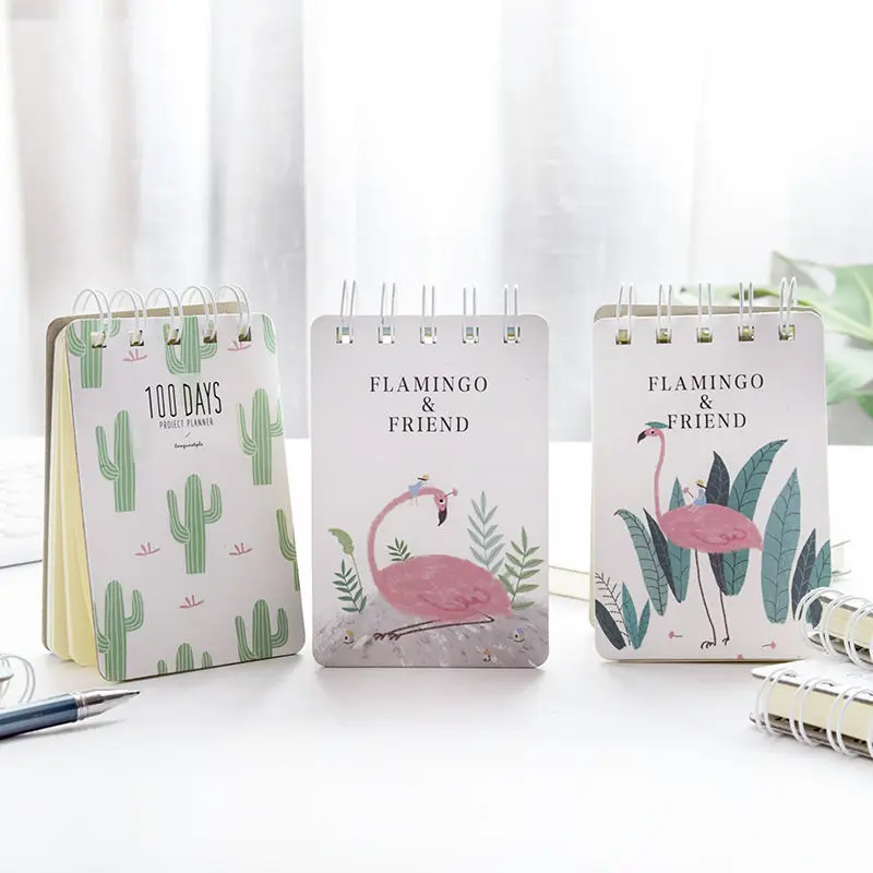 Coloffice Kawaii спиральная записная книжка с милой катушкой мини блокнот для записей для школьников набор канцелярских принадлежностей случайный дизайн 1 шт