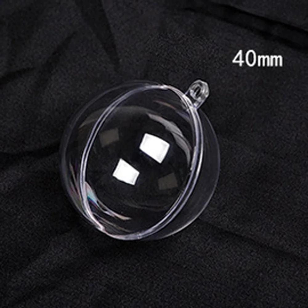 Clear Plastic Craft Ball Acrylic Transparent Christmas Baubles | Дом и сад