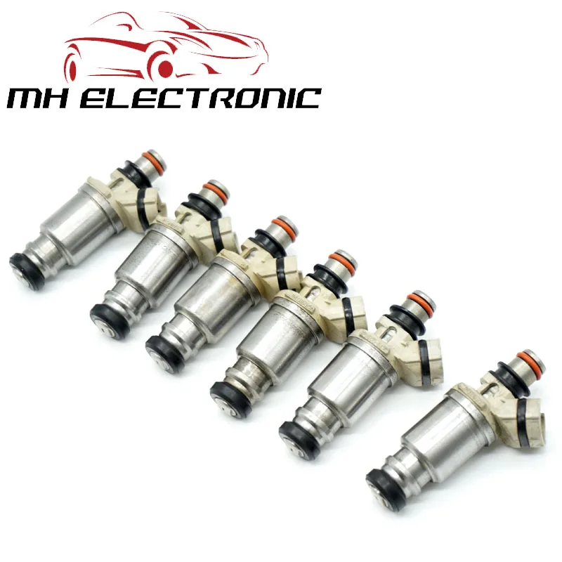 MH Электронный 6 шт./компл. Топ Топливные форсунки 195500-5670 MD308861 195500 5670 MD308861 для Mitsubishi Pajero V20 3,0 L 110KW