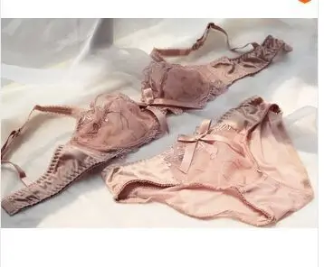 Deep pink Модный прозрачный сексуальный бюстгальтер размера плюс, женское Марлевое нижнее белье с вышивкой, ультратонкое темно-синее нижнее белье - Цвет: Deep pink