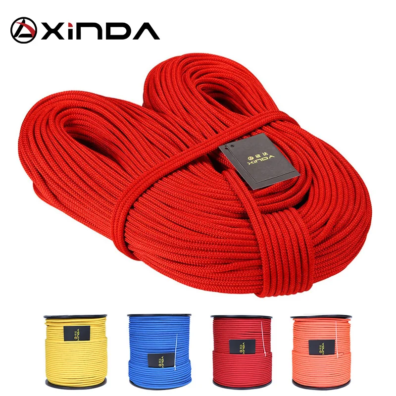 

XINDA Escalada 10M XINDA Professional Rock Climbing Rope 6mm Diameter High Strength Equipment Cord Safety Rope Survival Rope