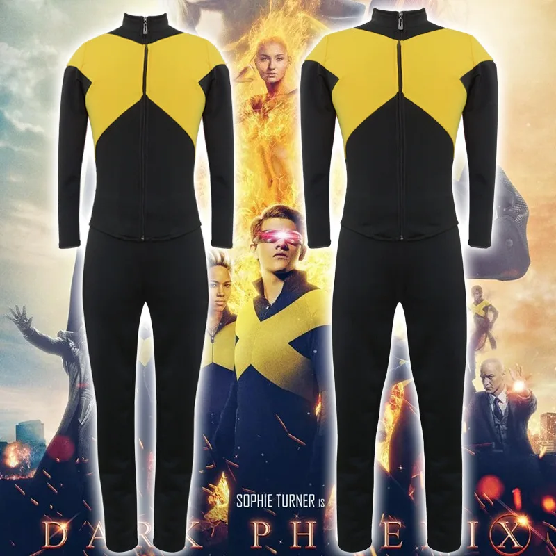Костюм для косплея X Men: Dark Phoenix Jean серый комбинезон униформа зентай костюм