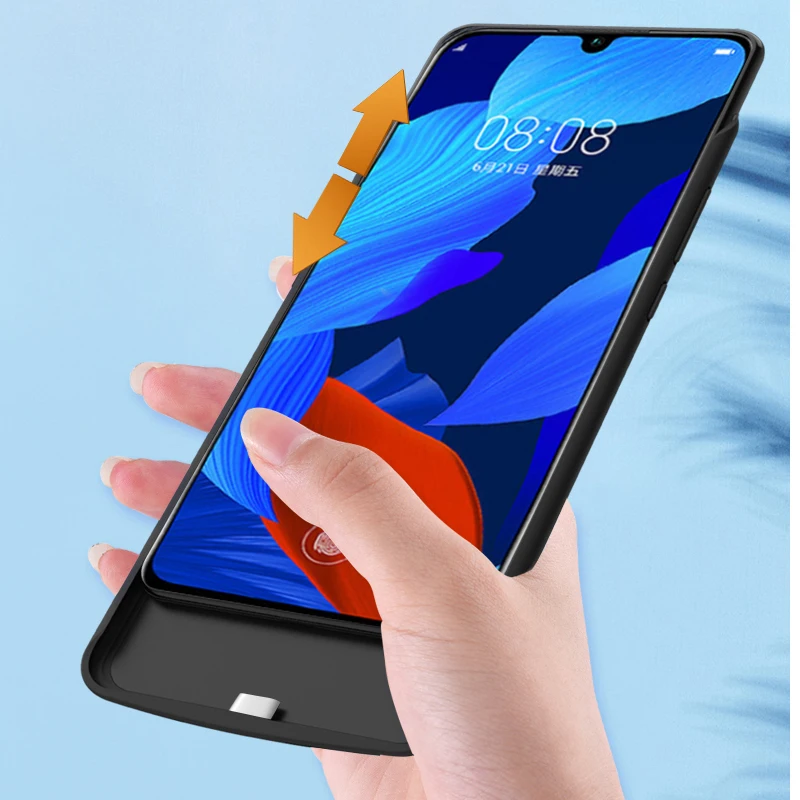 Высокое качество 6500mAh банк питания чехол для huawei nova5/nova5Pro резервного заряда