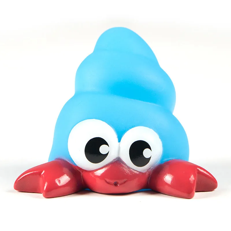 Hermit crabs Горячая Детская ванная комната детские игрушки для ванной bebe Смешанные Красочные Животные Мягкий резиновый плавающий Сжимаемый игрушки для плавания отмель крабы - Цвет: Hermit crabs