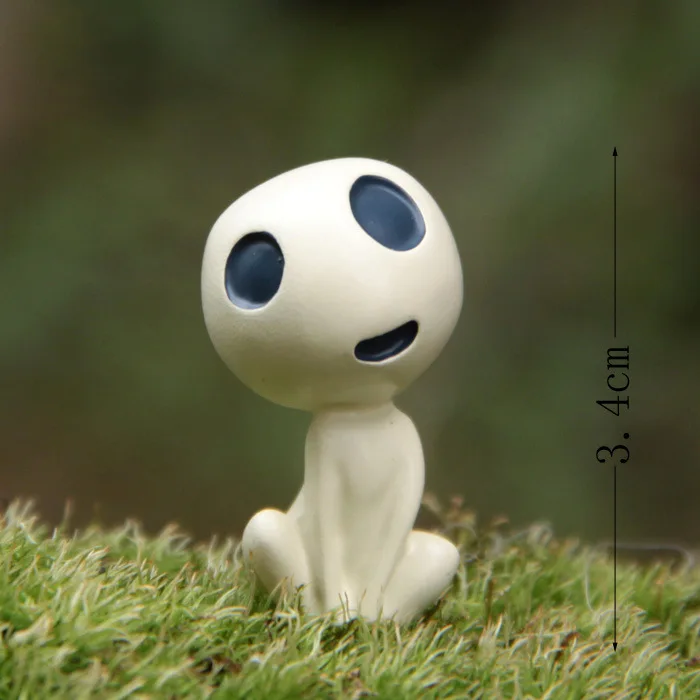 

Action Figure random Princess Mononoke Hayao Miyazaki Gardening Ornament 3-3.6cm Animation decoration Doll PVC gifts Model Anime