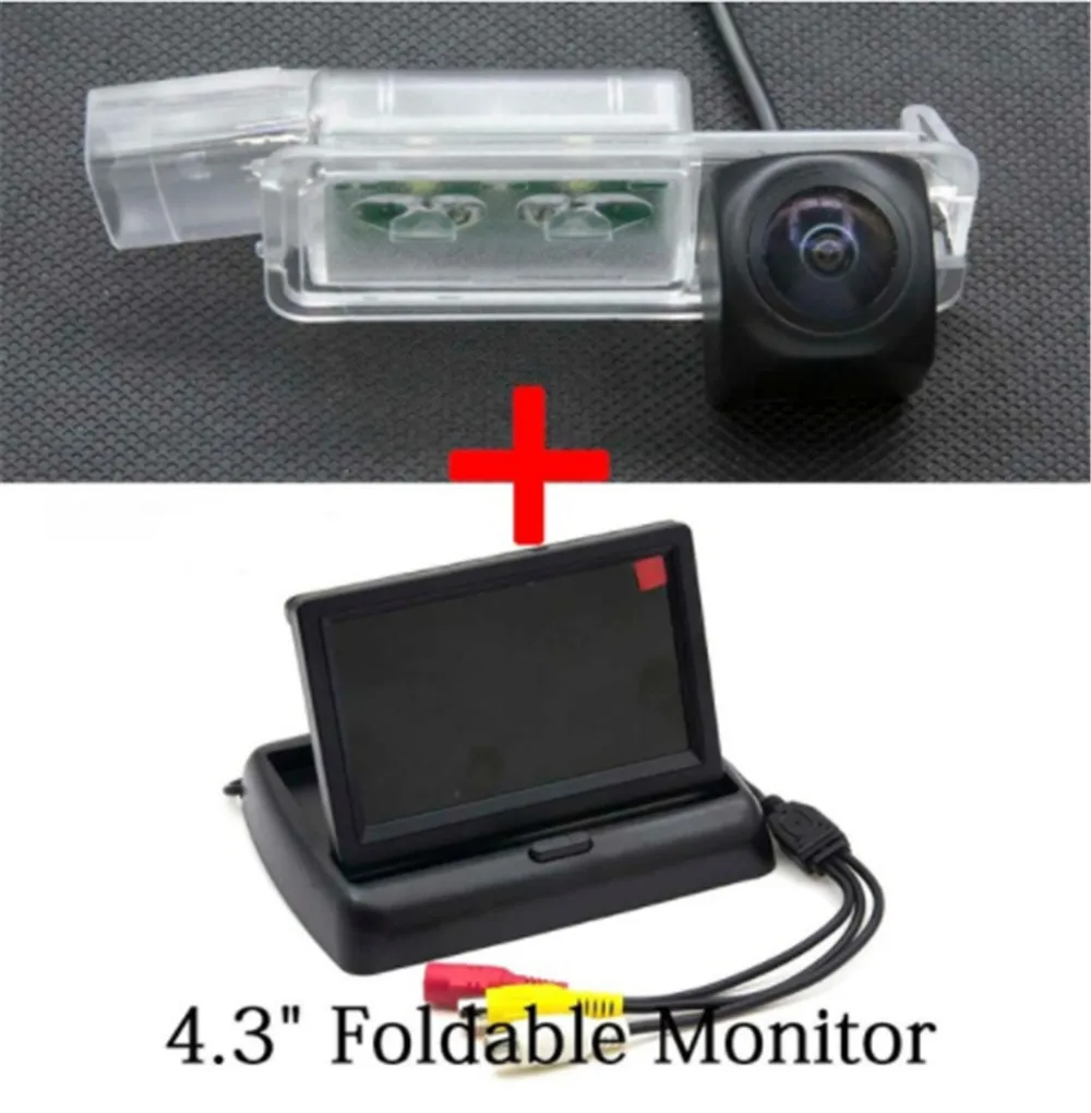 Camera with Monitor MCCD Fisheye1080P Starlight парковочная камера заднего вида для Volkswagen Golf 7 MK7 VII Passat CC Scirocco Lamand автомобильная камера - Название цвета: Camera with Monitor