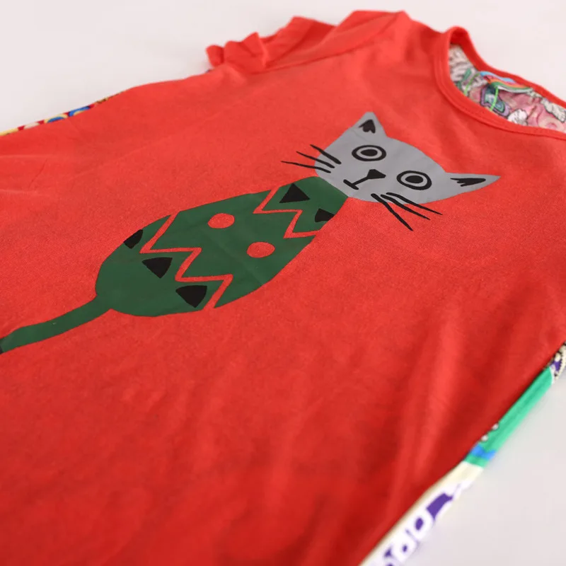 wholesale baby girls /kids dresses. cartoon cat shirt children's clothing .6pcs/lot jp11e042732 . | Детская одежда и обувь