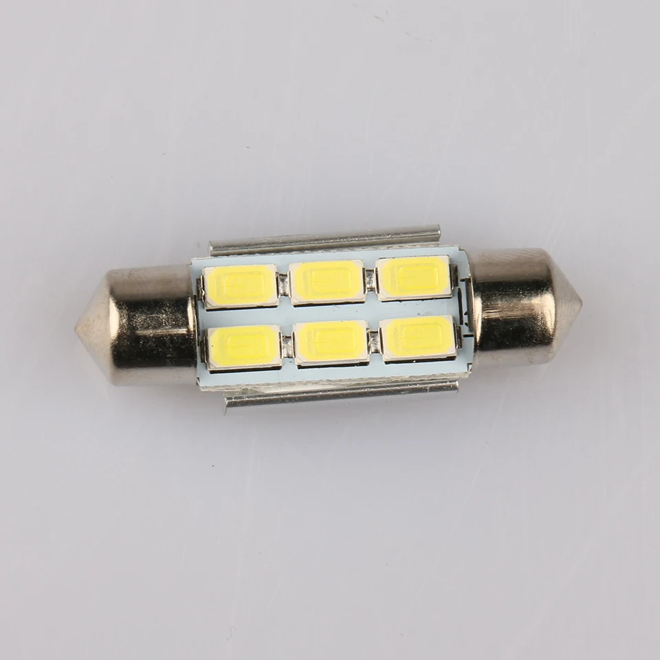 Автомобильная купольная Светодиодная лампа 2 шт. 36 мм CANBUS без ошибок 5630 6 SMD чистый