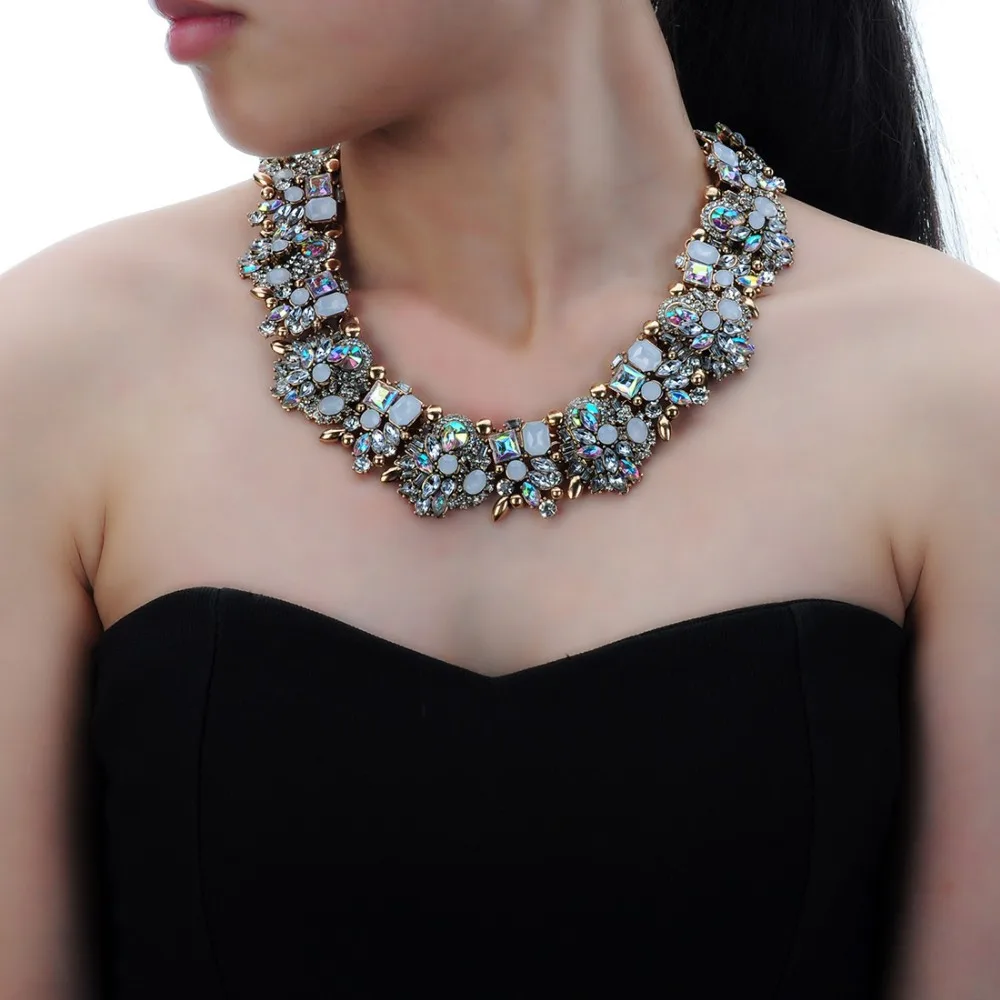 Массивное винтажное ожерелье ZA в стиле ретро золотая и серебряная цепочка