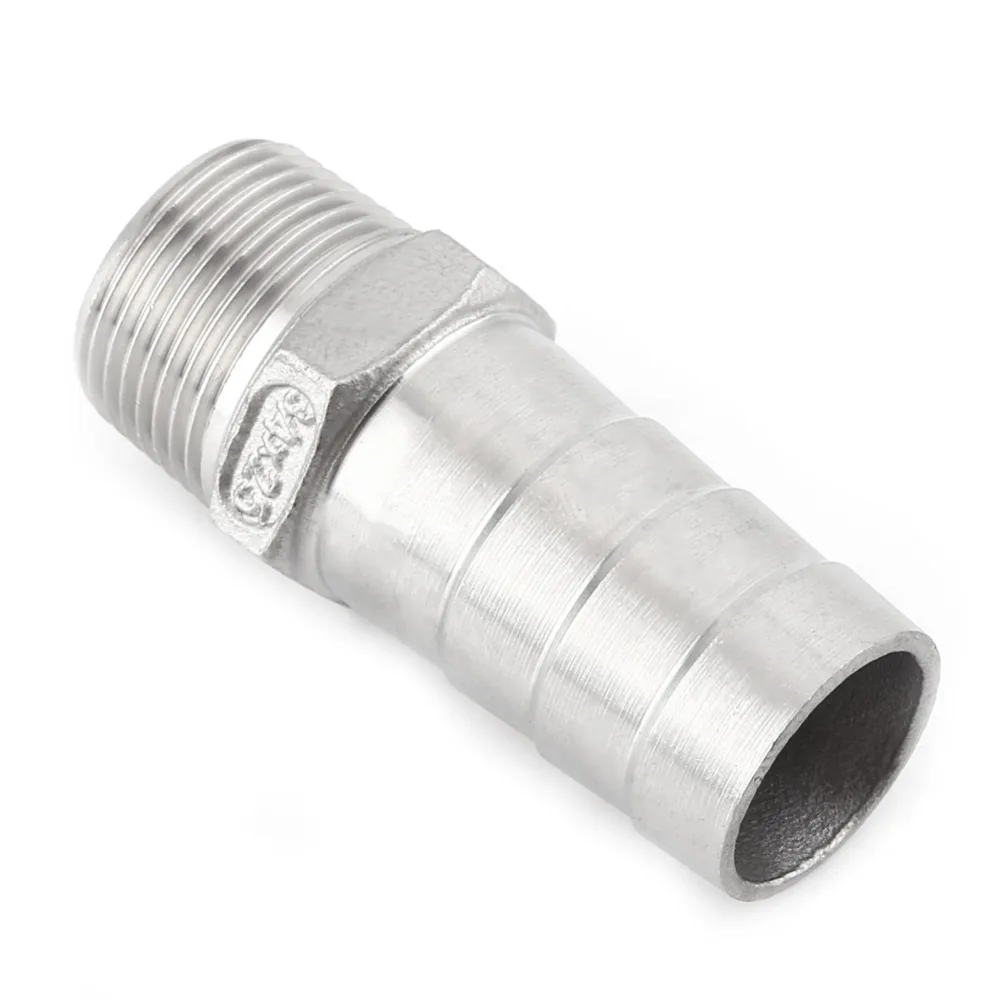 Фитинг для труб SS304 Male BSP резьба 1/8 &quot1/2&quot 1/4 &quot3/4&quot хвостовый соединитель шлангов