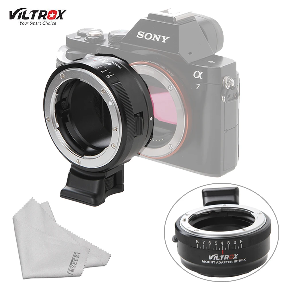 VILTROX NF NEX адаптер объектива с креплением на штатив кольцо диафрагмы для Nikon F/AF S/AI/G