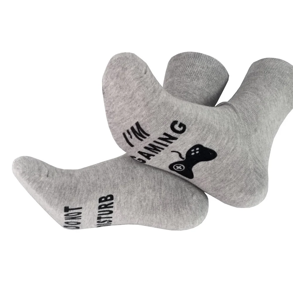Gray Ankle Socks Новинка; носки унисекс; Не беспокоить меня; принт забавные буквы; NGD88 - Цвет: Gray Ankle Socks