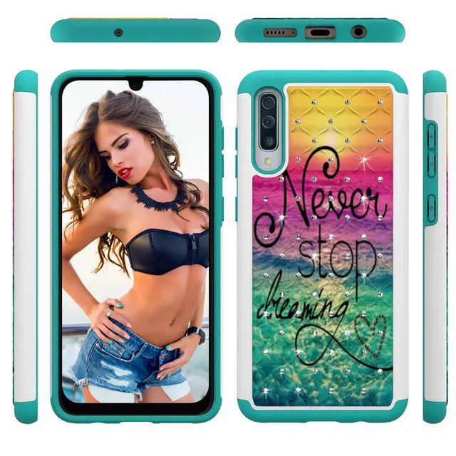 Для Coque samsung A50 чехол Galaxy A20 E A202 A205 A 20 50 30 Роскошная Блестящая Глянцевая задняя панель Etui для samsung Galaxy A30 A20 A20E чехол