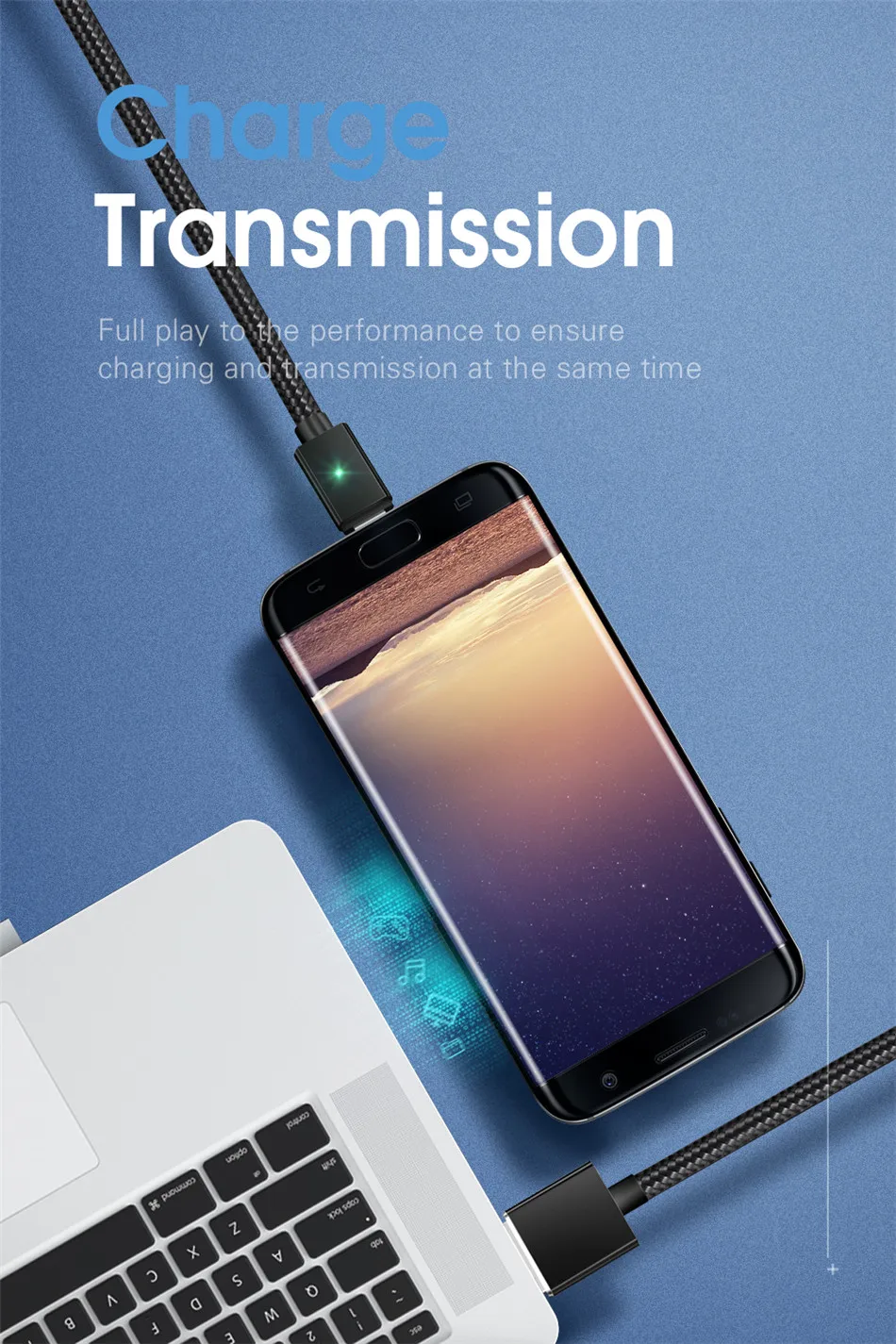 Essager Micro USB кабель 3 м магнитное зарядное устройство для samsung Xiaomi lenovo huawei 1 м 2 м Быстрая зарядка кабель для передачи данных кабели для мобильных телефонов