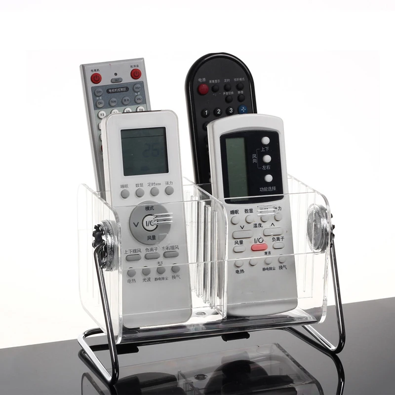 Акриловый Настольный органайзер коробка для вращающегося ящика с дистанционным