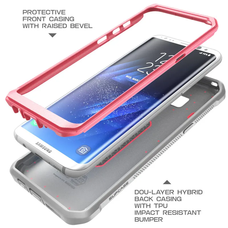 SUP чехол для samsung Galaxy S8 чехол 5," Единорог Жук UB Pro полный корпус прочная кобура крышка без встроенной защиты экрана