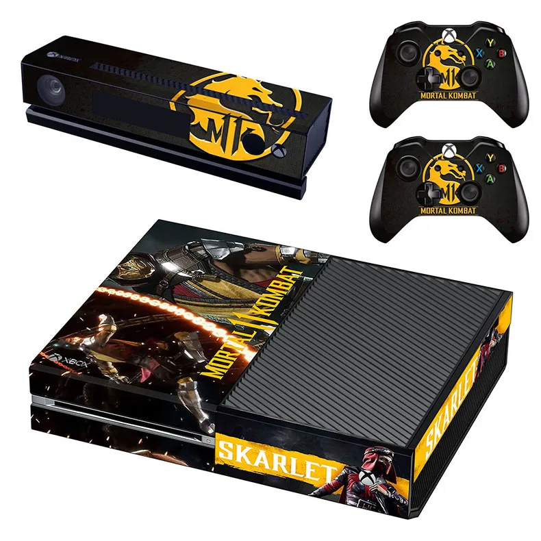 GSTM2591 Mortal Kombat 11 кожа Xboxone наклейка vinilo adesivo pegatina наклейка s для Xbox One консоль& Kinect& два контроллера Скины - Цвет: GSTM2591