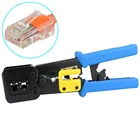 Многофункциональные сетевые инструменты RJ11 RJ45 6P 8P LAN плоскогубцы кабельный резак пирсинг кристальная головка обжимные плоскогубцы двойного назначения