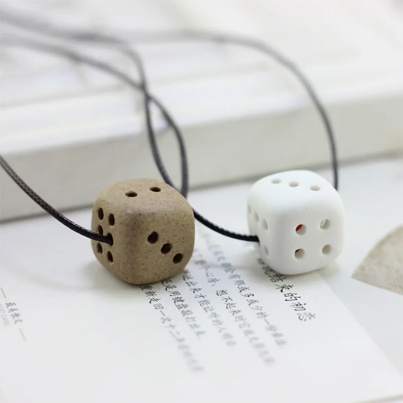 Длинные плетеные веревки цепи женское ожерелье черный коричневый цвет кость