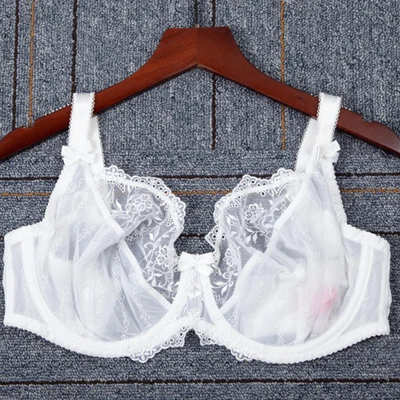 28-42 DD E F FF G GG H J JJ K женский бюстгальтер-минимайзер без косточек с полным покрытием - Цвет: White
